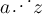 
\documentclass{article}
  \usepackage{lmodern}
  \usepackage{graphics}
  \pagestyle{empty}

\begin{document}
\large
$a \reflectbox{$\ddots$} z$
\end{document}
