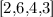 [2,6,4,3]