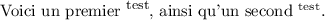 
\documentclass[french]{article}
\pagestyle{empty}
\newcommand{\abrev}[1]{\raisebox{1ex}{\footnotesize #1}}

\begin{document}
Voici un premier \abrev{test}, ainsi qu'un second \textsuperscript{test}.
\end{document}
