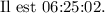 
\documentclass{report}
  \usepackage[french]{babel}
  \usepackage{datetime2}
  \pagestyle{empty}

\begin{document}
Il est \DTMcurrenttime{}.
\end{document}
