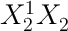 
\LARGE
$ X^{1}_{2} X^{}_{2} $
