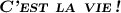 
\documentclass{article}
  \usepackage[T1]{fontenc}
  \usepackage{lmodern}
  \usepackage{smallcap}
  \usepackage[french]{babel}
  \pagestyle{empty}

\begin{document}
{\bfseries\scfamily\slshape C'est la vie!}
\end{document}
