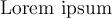 \large Lorem ipsum