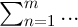 
\documentclass[14pt]{extarticle}
  \pagestyle{empty}

\begin{document}
\[\textstyle\sum_{n=1}^{m} ...\]
\end{document}

