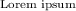 \scriptsize Lorem ipsum