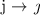 
j $\rightarrow$ \jmath
